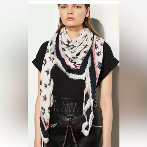 COACH Gary Baseman Art SCARF! Oversized Square. Cotton Silk Blend. *Rare* - Picture 8 of 10